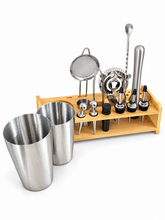 Cargar imagen en el visor de la galería, Kit De Coctelería 15 Pz - Base Madera