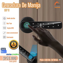 Cargar imagen en el visor de la galería, T1 - Cerradura Inteligente Tipo Manija