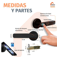 Cargar imagen en el visor de la galería, T1 - Cerradura Inteligente Tipo Manija
