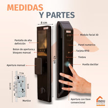 Load image into Gallery viewer, S18 - Cerradura Inteligente con reconocimiento facial
