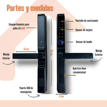 Cargar imagen en el visor de la galería, S14 - Cerradura Inteligente Puertas Corredizas

