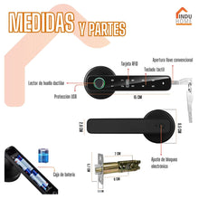 Cargar imagen en el visor de la galería, T1 - Cerradura Inteligente Tipo Manija
