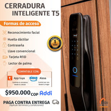 Load image into Gallery viewer, T5 - Cerradura inteligente con reconocimiento facial
