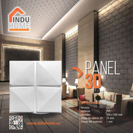 Panel Decorativo 3d En Pvc Uso Interior Y Exterior 50x50cm Ref D032