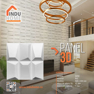 Panel Decorativo 3d En Pvc Uso Interior Y Exterior 50x50cm Ref D090