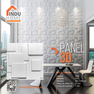 Panel Decorativo 3d En Pvc Uso Interior Y Exterior 50x50cm Ref D095